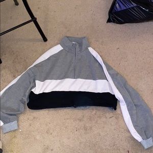 cropped striped long sleeve :)